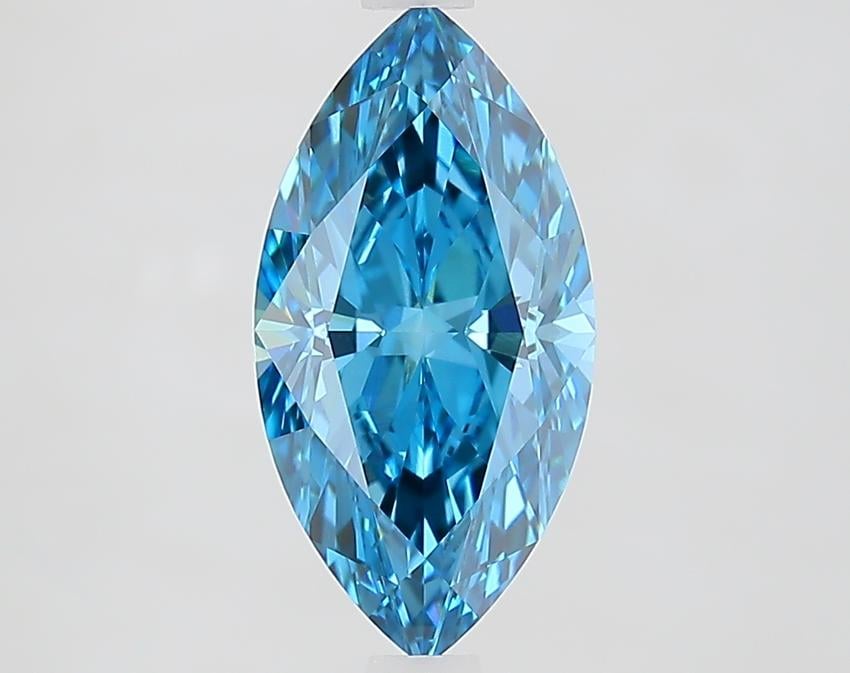 2.04 Ct. Fancy Vivid Blue Marquise Lab Grown Diamond
