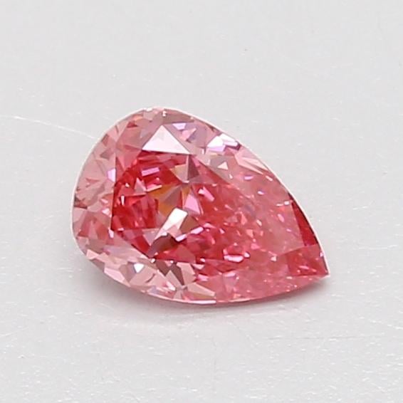 0.54 Ct. Fancy Vivid Pink Pear Lab Grown Diamond