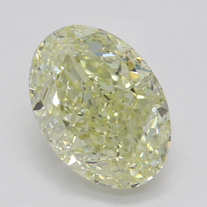 1.57 Ct. Fancy Light Yellow Oval Diamond
