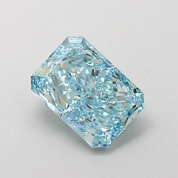 1.27 Ct. Fancy Vivid Blue Radiant Lab Grown Diamond
