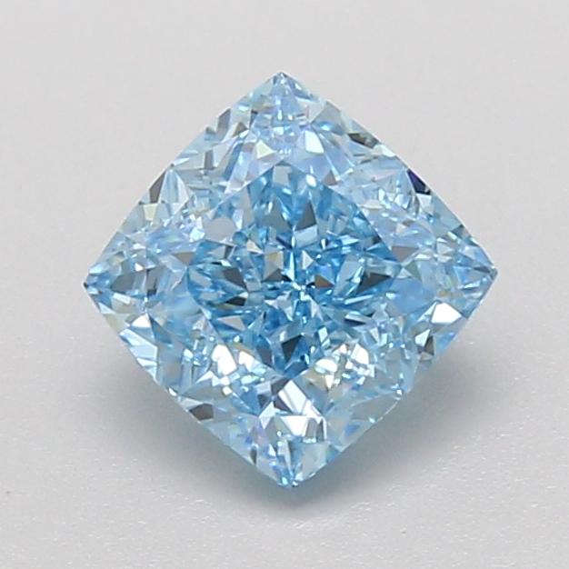 1.53 Ct. Fancy Vivid Blue Cushion Lab Grown Diamond
