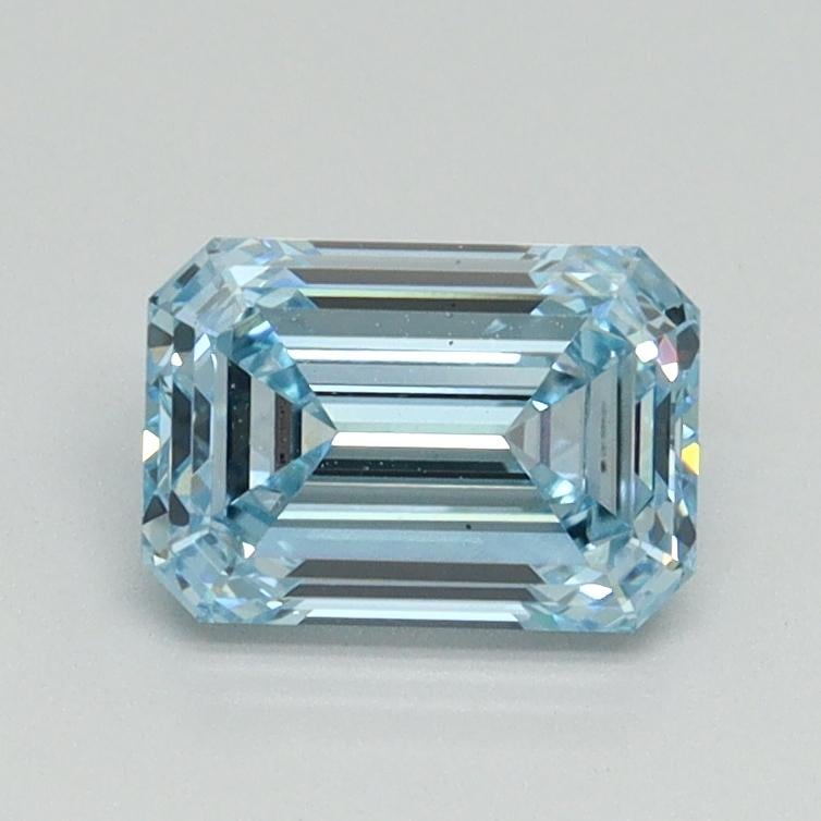 1.05 Ct. Fancy Intense Blue Emerald Lab Grown Diamond