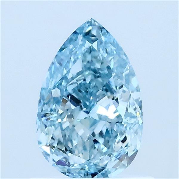 1.00 Ct. Fancy Vivid Blue Pear Lab Grown Diamond