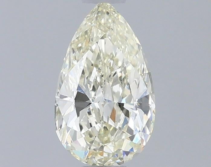 0.55 Ct. Light  Yellow Pear Lab Grown Diamond