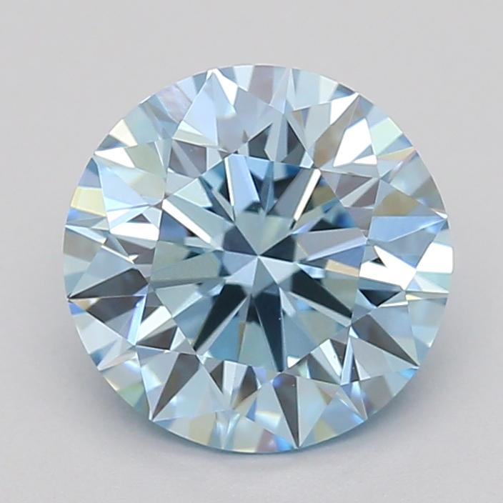 1.08 Ct. Fancy Intense  Blue Round Lab Grown Diamond