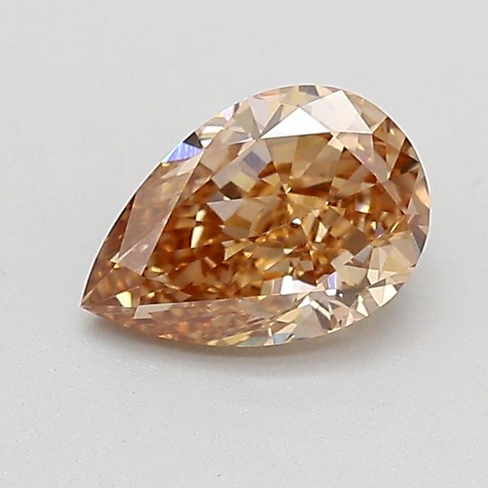 1.00 Ct. Fancy Light  Brown Pear Lab Grown Diamond