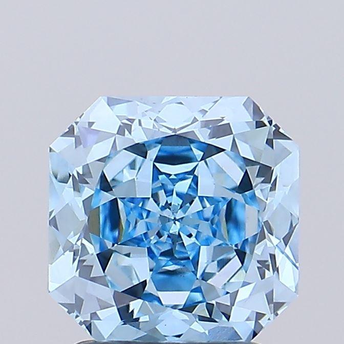 2.00 Ct. Fancy Vivid Blue Radiant Lab Grown Diamond