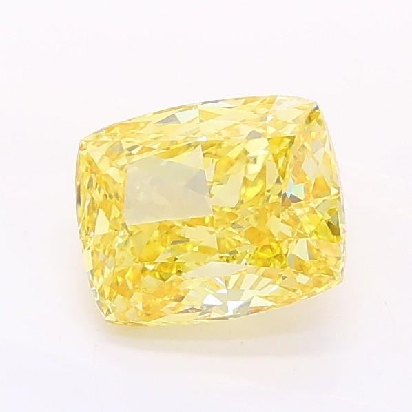 1.07 Ct. Fancy Intense Yellow Cushion Lab Grown Diamond