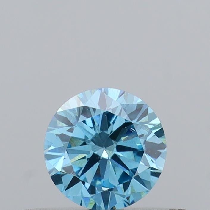 0.33 Ct. Fancy Vivid Blue Round Lab Grown Diamond