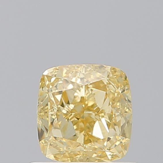 0.99 Ct. Fancy Intense Yellow Cushion Lab Grown Diamond