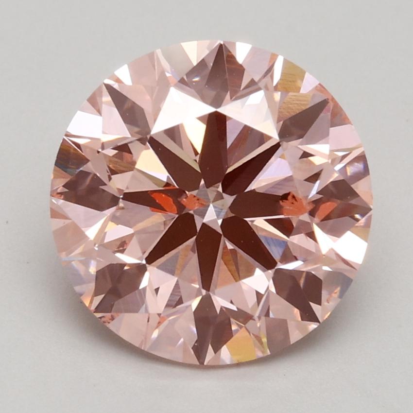 3.00 Ct. Fancy Intense Pink Round Lab Grown Diamond