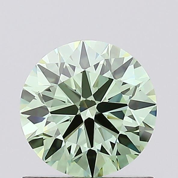 0.74 Ct. Fancy Intense Green Round Lab Grown Diamond