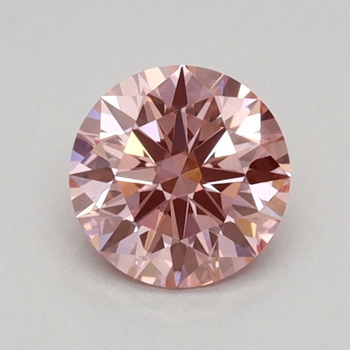 0.55 Ct. Fancy Vivid Pink Round Lab Grown Diamond