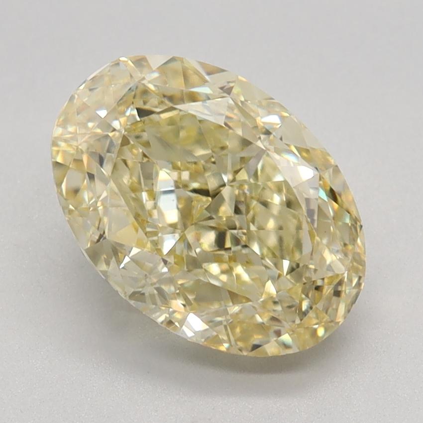 2.18 Ct. Fancy Intense Yellow Oval Lab Grown Diamond