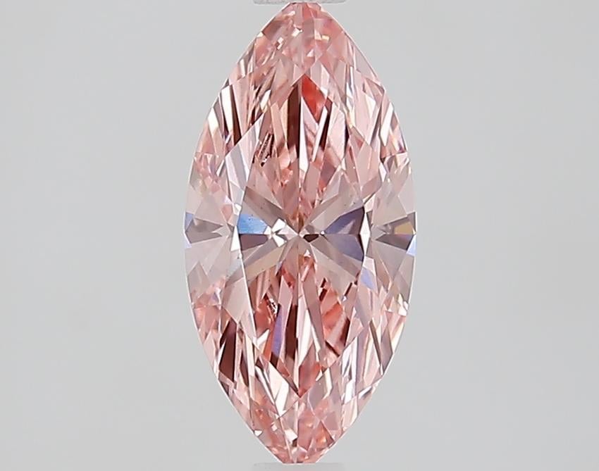 1.02 Ct. Fancy Vivid Pink Marquise Lab Grown Diamond