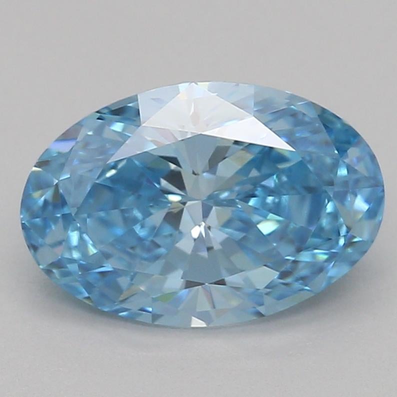1.07 Ct. Fancy Vivid Blue Oval Lab Grown Diamond