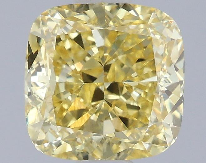 1.08 Ct. Fancy Intense Yellow Cushion Lab Grown Diamond