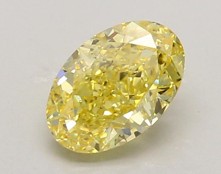1.23 Ct. Fancy Vivid Yellow Oval Lab Grown Diamond