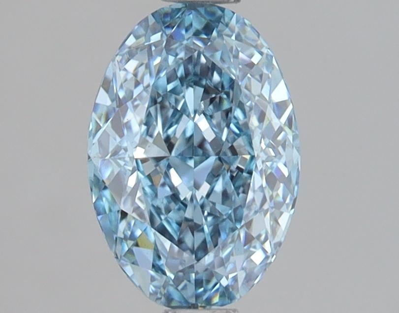 1.45 Ct. Fancy Vivid Blue Oval Lab Grown Diamond