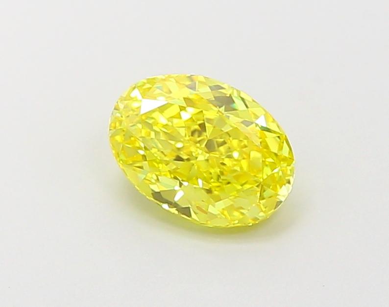 1.09 Ct. Fancy Vivid  Yellow Oval Lab Grown Diamond
