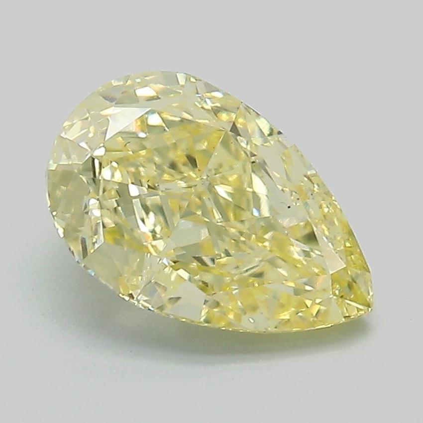 2.09 Ct. Fancy Intense Yellow Pear Lab Grown Diamond