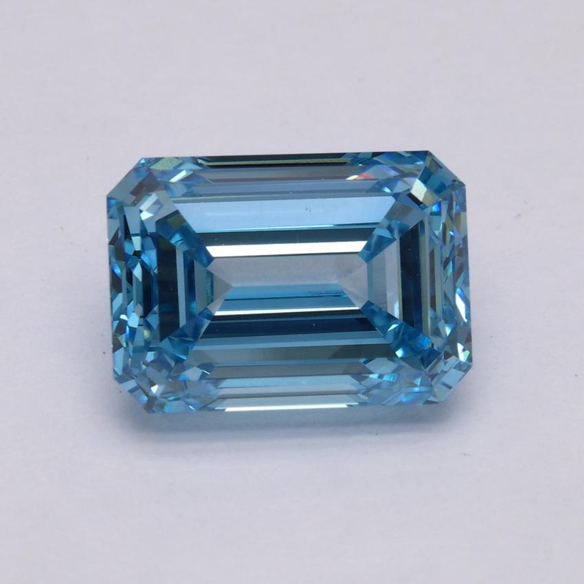 5.02 Ct. Fancy Intense Blue Emerald Lab Grown Diamond