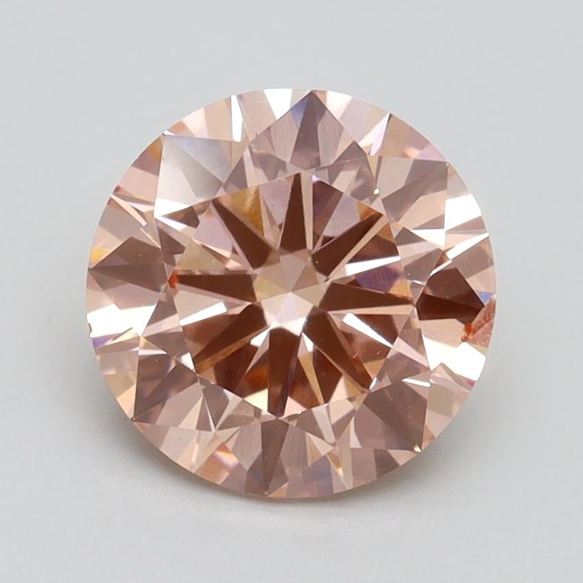2.15 Ct. Fancy Intense Pink Round Lab Grown Diamond