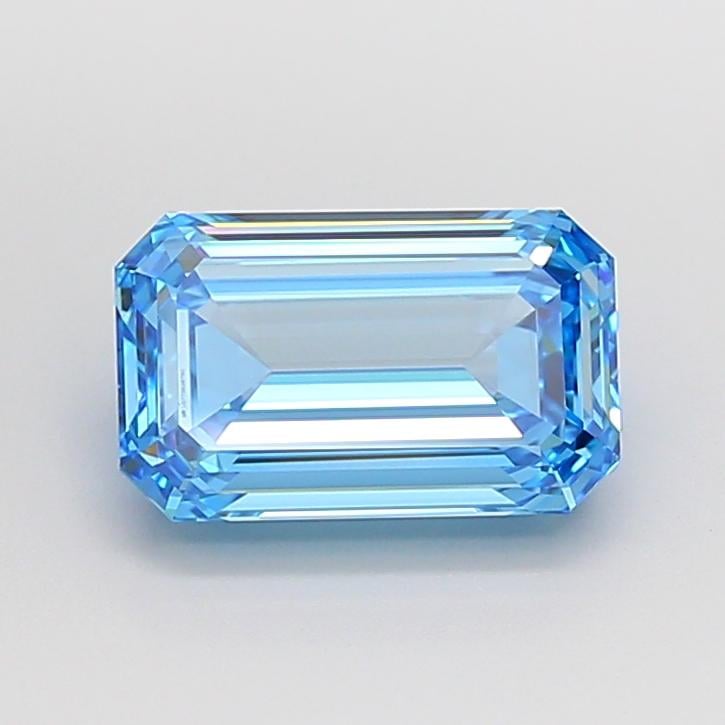 3.23 Ct. Fancy Vivid Blue Emerald Lab Grown Diamond