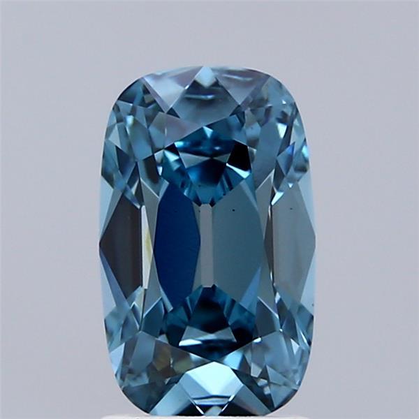 1.59 Ct. Fancy Vivid  Blue Cushion Lab Grown Diamond