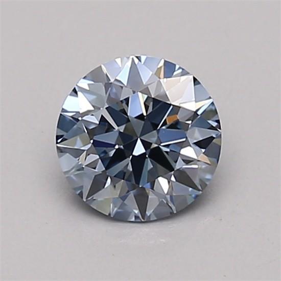 0.55 Ct. Fancy Intense Blue Round Lab Grown Diamond