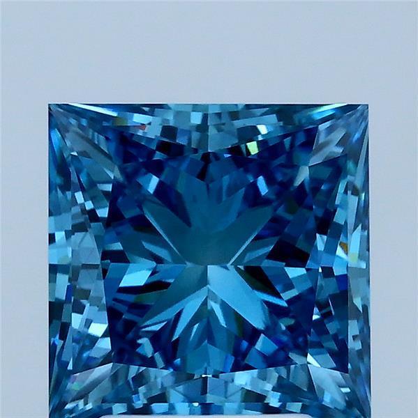 3.00 Ct. Fancy Blue Princess Lab Grown Diamond