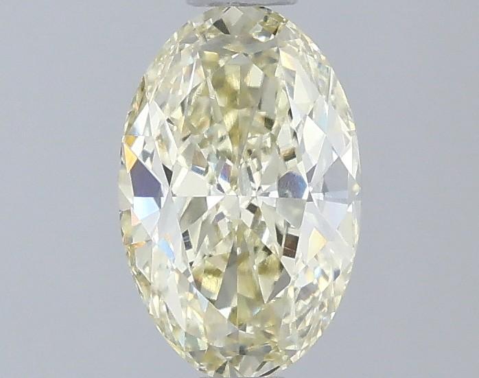 1.09 Ct. Fancy Light Yellow Oval Lab Grown Diamond