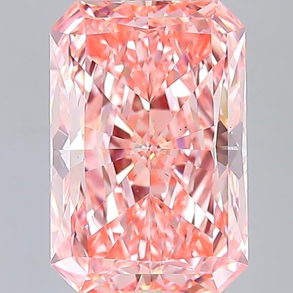 10.08 Ct. Fancy Vivid Pink Radiant Lab Grown Diamond