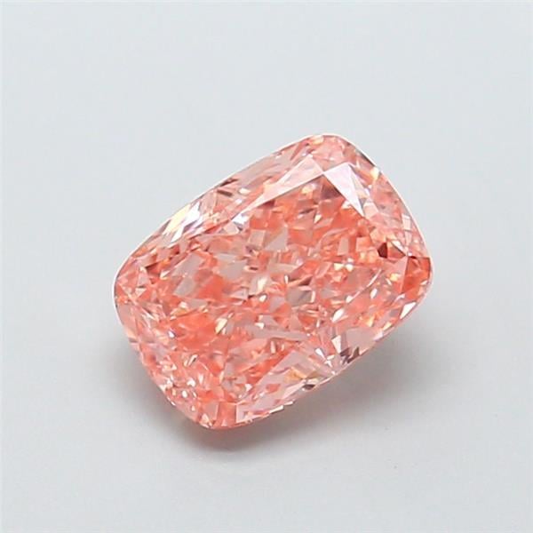 1.62 Ct. Fancy Vivid Pink Cushion Lab Grown Diamond