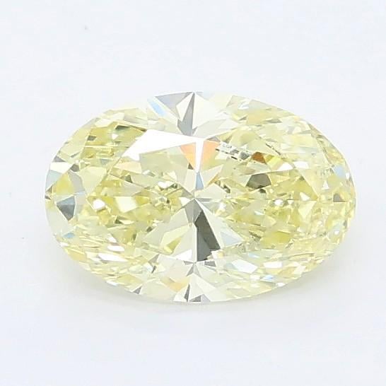 0.71 Ct. Fancy Intense Yellow Oval Lab Grown Diamond