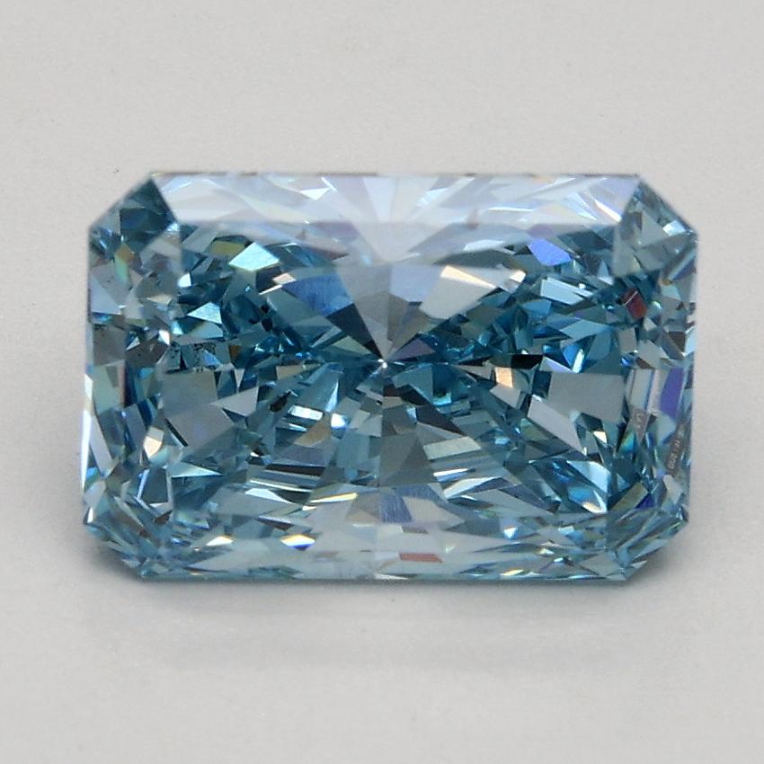 1.71 Ct. Fancy Vivid Blue Radiant Lab Grown Diamond