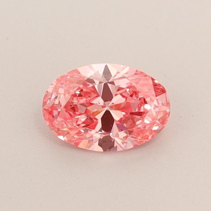 0.42 Ct. Fancy Vivid  Pink Oval Lab Grown Diamond