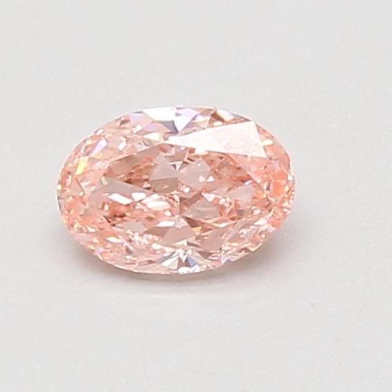 0.53 Ct. Fancy Vivid Pink Oval Lab Grown Diamond