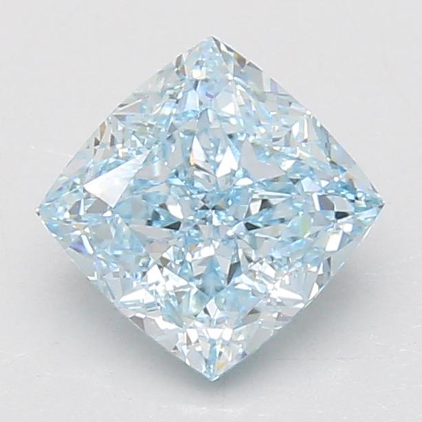 2.02 Ct. Fancy Vivid Blue Cushion Lab Grown Diamond