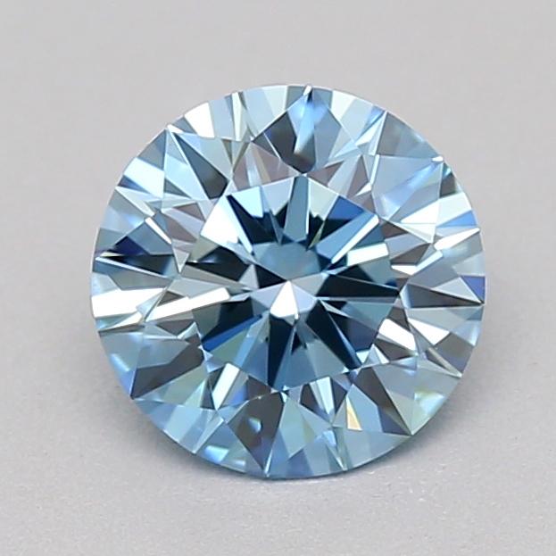 0.50 Ct. Fancy Vivid  Blue Round Lab Grown Diamond