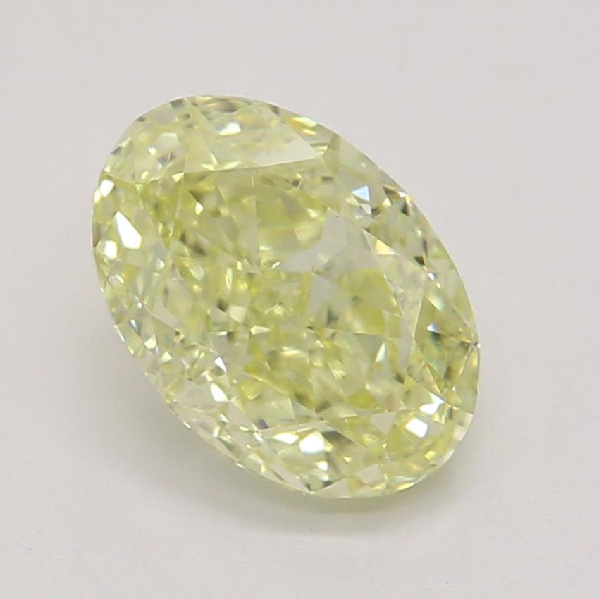 0.72 Ct. Fancy Yellow Oval Diamond