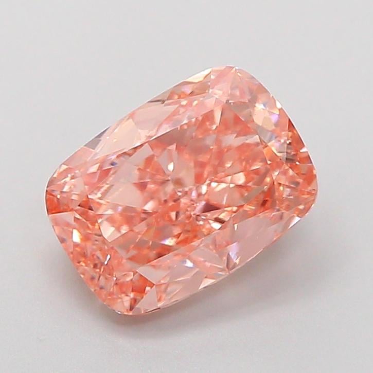 2.00 Ct. Fancy Light Pinkish Brown Cushion Lab Grown Diamond