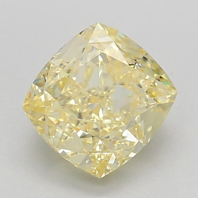1.38 Ct. Fancy Intense Yellow Cushion Lab Grown Diamond