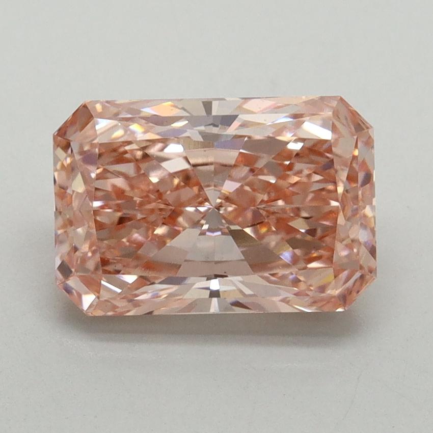 2.53 Ct. Fancy Vivid Pink Radiant Lab Grown Diamond