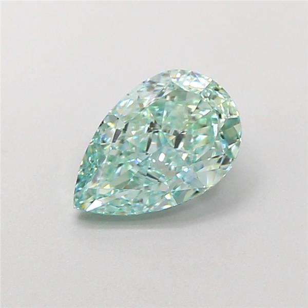 1.39 Ct. Fancy Intense  Green Pear Lab Grown Diamond