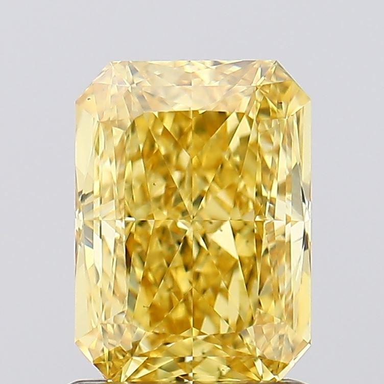 1.35 Ct. Fancy Vivid  Yellow Radiant Lab Grown Diamond