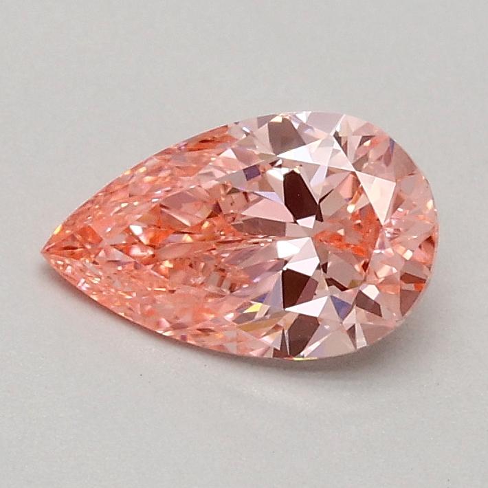 0.51 Ct. Fancy Vivid Pink Pear Lab Grown Diamond