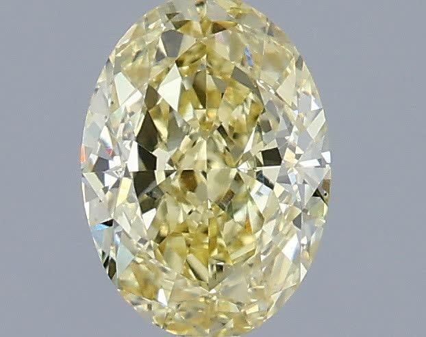1.04 Ct. Fancy Intense  Yellow Oval Lab Grown Diamond