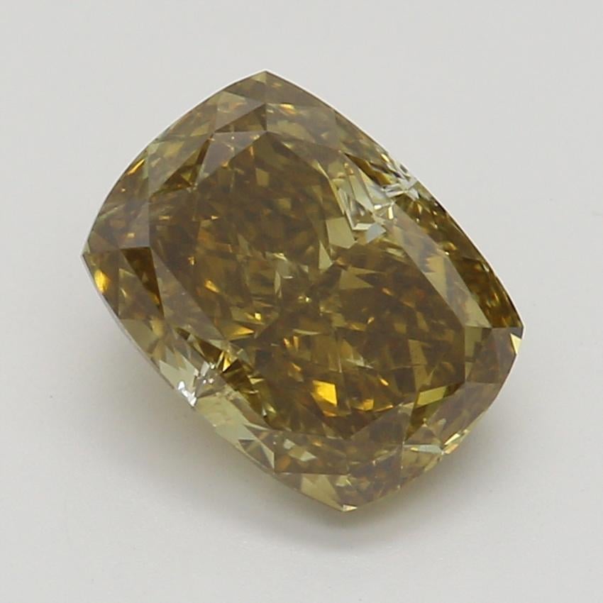 1.01 Ct. Fancy Deep Yellow-Brown Cushion Diamond