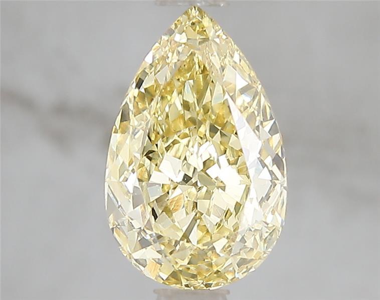 2.02 Ct. Fancy Vivid Yellow Pear Lab Grown Diamond